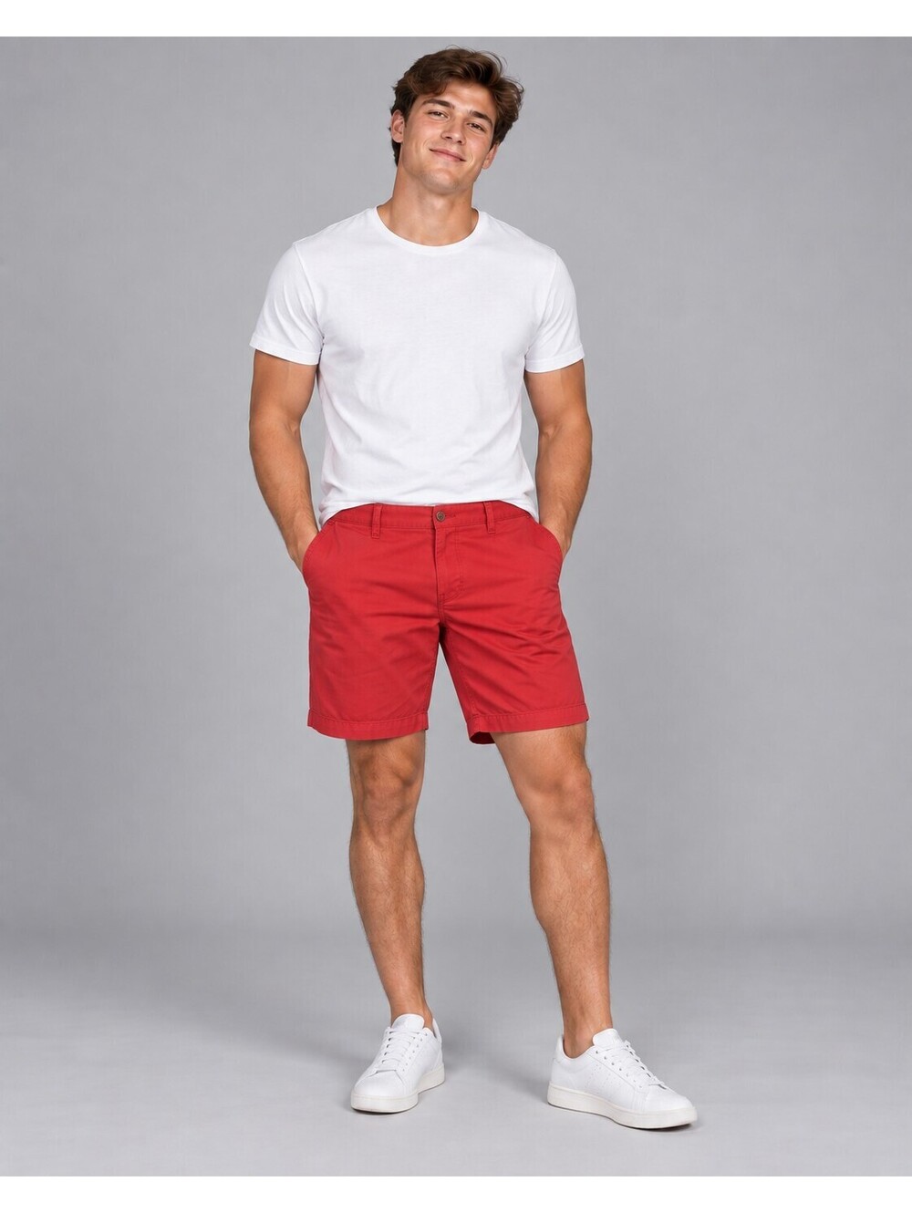 NEW Tommy Hilfiger Men’s Red Chino Shorts 38W Preppy Y2K Old Money Golfcore